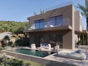 Ammoudara bei Agios Nikolaos Kreta, Ammoudara: Geräumige, zweistöckige Villa mit Aussicht und Swimmingpool zu verkaufen Haus kaufen